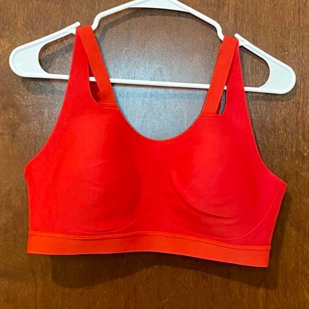 Lululemon Women's Red and Orange Bra